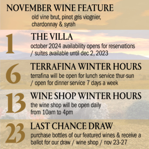 November Events in Wine Country
